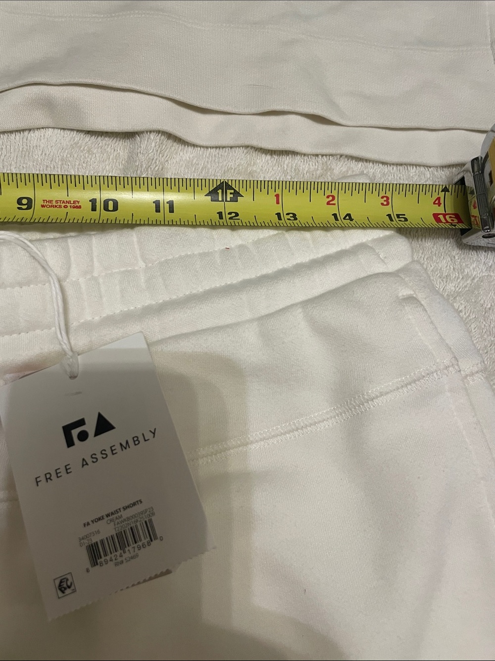 NWT Free Assembly Cream Half-Zip & Drawstring Shorts - Picture 5 of 12